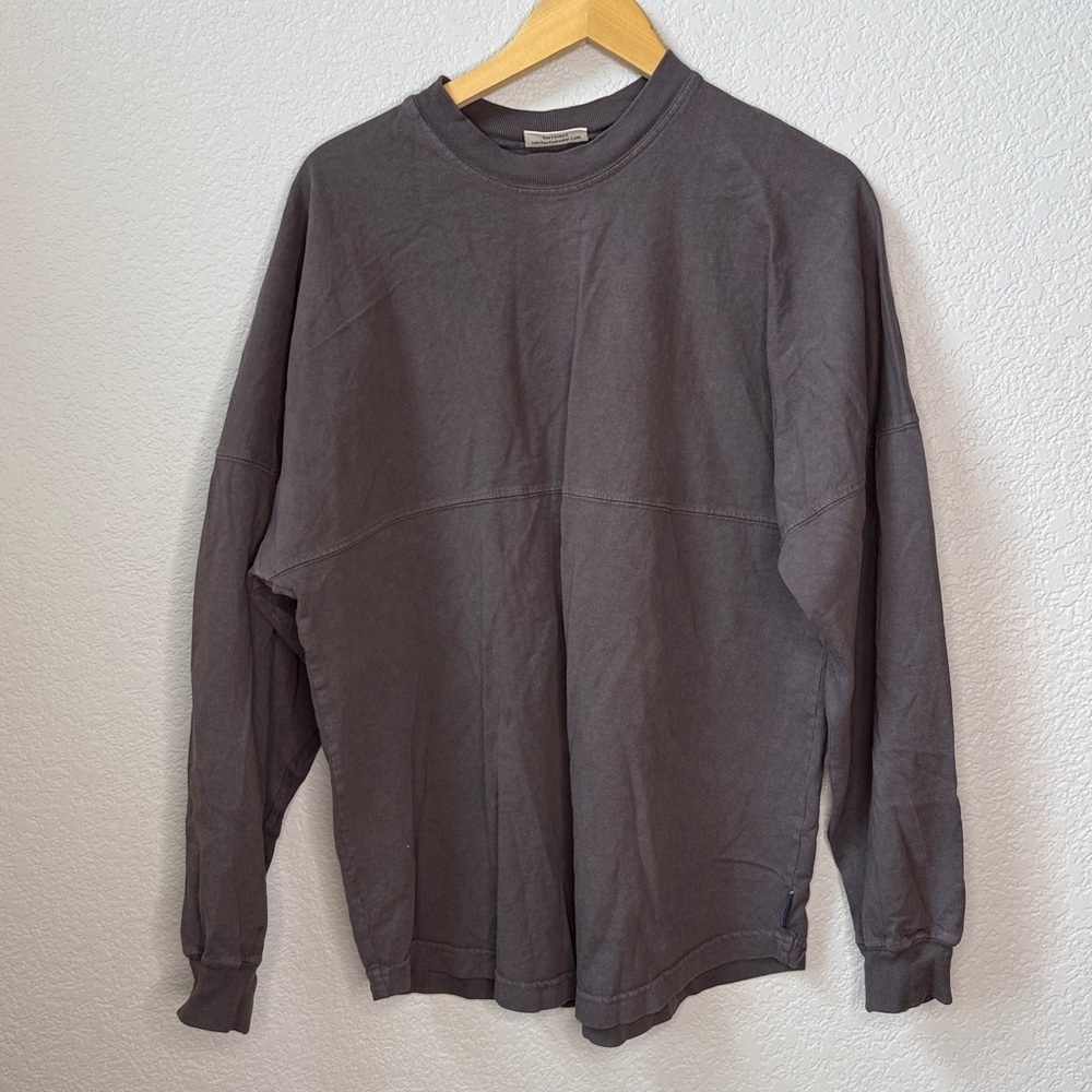 Yoga Long Sleeve Shirt Oversized Gray size Medium - Picture 2 of 5